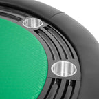 BBO Poker Tables Nighthawk Black Round Poker Table 8 Person