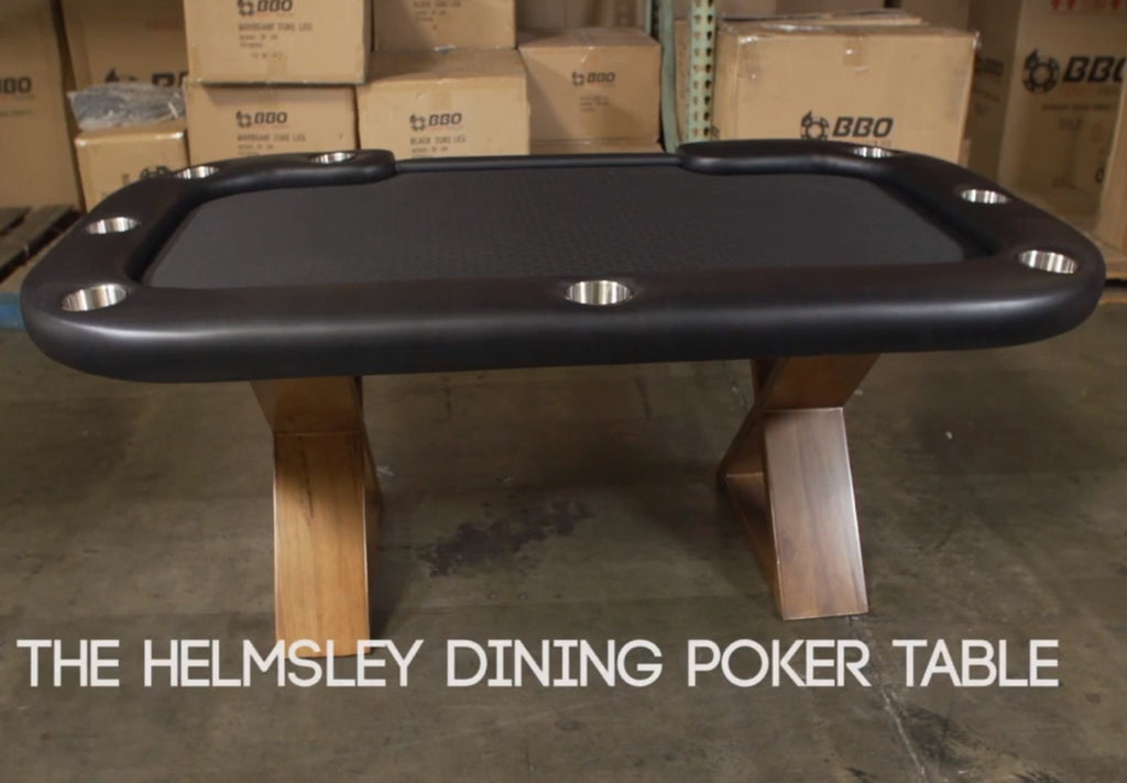 BBO Poker Tables Helmsley Poker Dining Table 8 Person