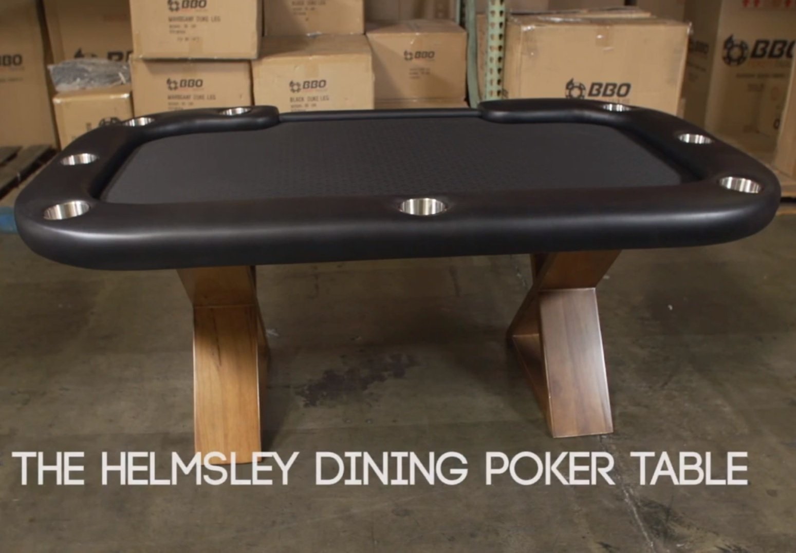 BBO Poker Tables Helmsley Poker Dining Table 8 Person