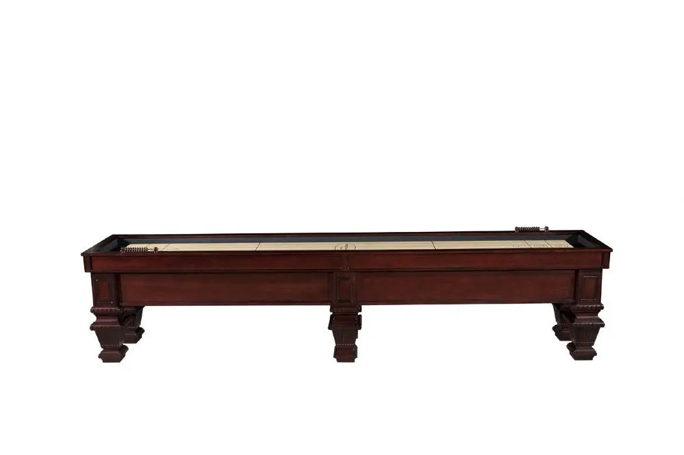 "The Prestige" Shuffleboard by Berner Billiards, Mahogany, 9ft, 12ft