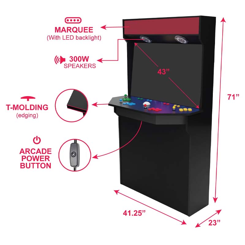 Quality Arcades Hexacade Arcade Cabinet