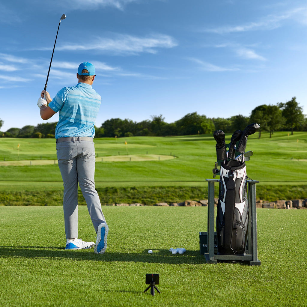 Garmin Approach R10 SportScreen Vanish Retractable Golf Studio Complete Package | Home Golf Simulator Studio with Impact Screen, Enclosure, Hitting Mat, Putting Turf & Projector