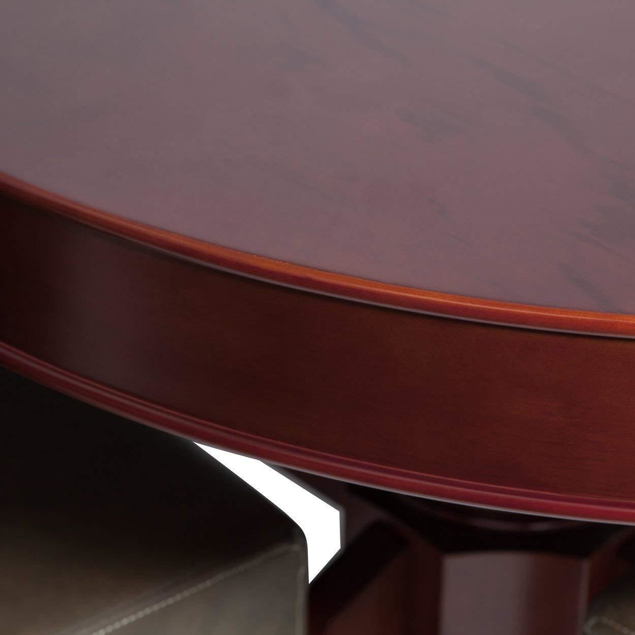 BBO Poker Tables Rockwell Mahogany Oval Poker Table