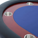 BBO Poker Tables Rockwell Mahogany Oval Poker Table
