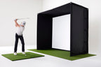 Garmin Approach R10 with PlayBetter SimStudio™ COMPLETE Package | Golf Simulator Studio with Impact Screen, Enclosure, Side Barriers, Hitting/Putting Mats, Projector & Alignment Stand